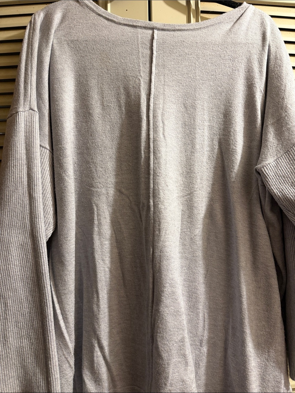 Women’s Light Gray Crewneck Sweater - Casual Comfort